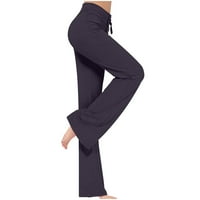 Ljetne ženske široke hlače visokog struka širokih nogavica, tajice za vježbanje, Ležerne hlače, hlače za jogu i teretanu